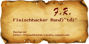Fleischhacker Renátó névjegykártya